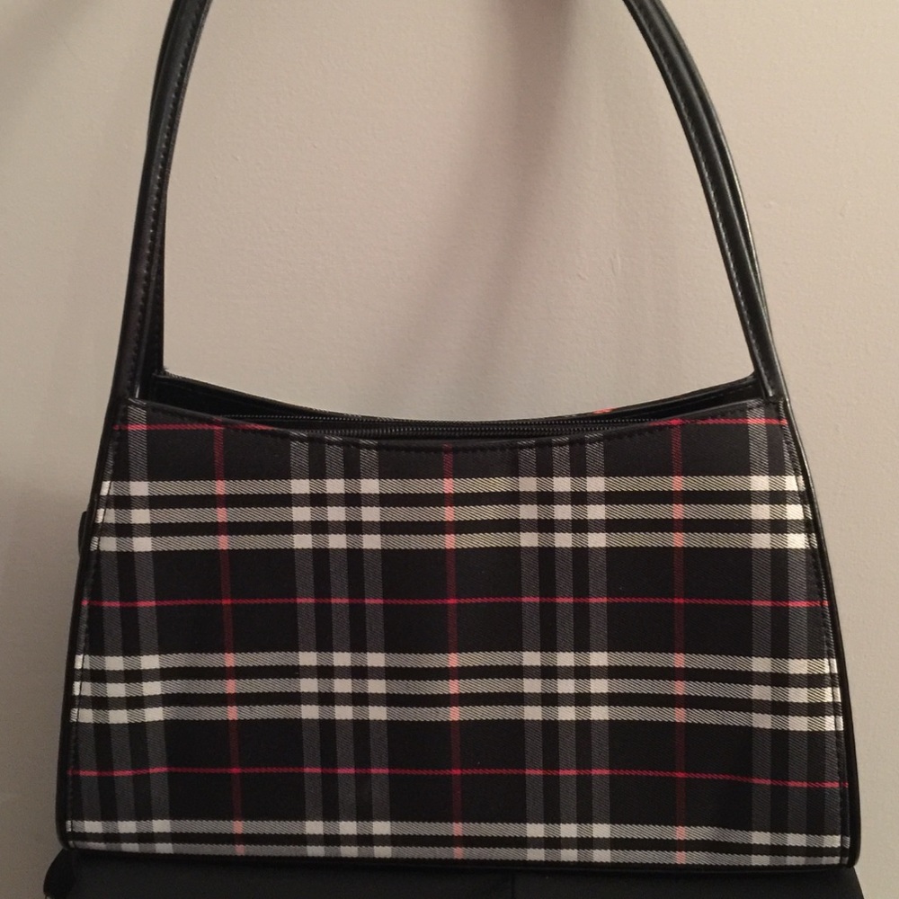 Classy Plaid Pattern Handbag